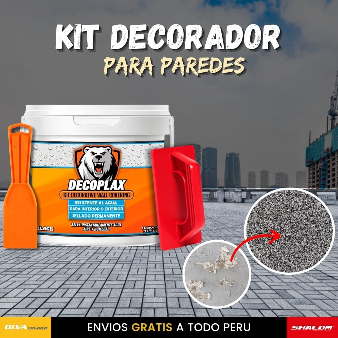 KIT DECORADOR DE PAREDES + ESPATULA + LLANA T1