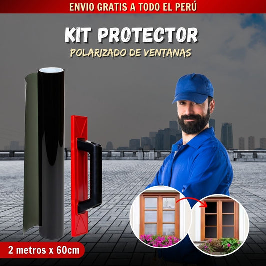 KIT PROTECTOR POLARIZADO DE VENTANA + ESPATULA F1
