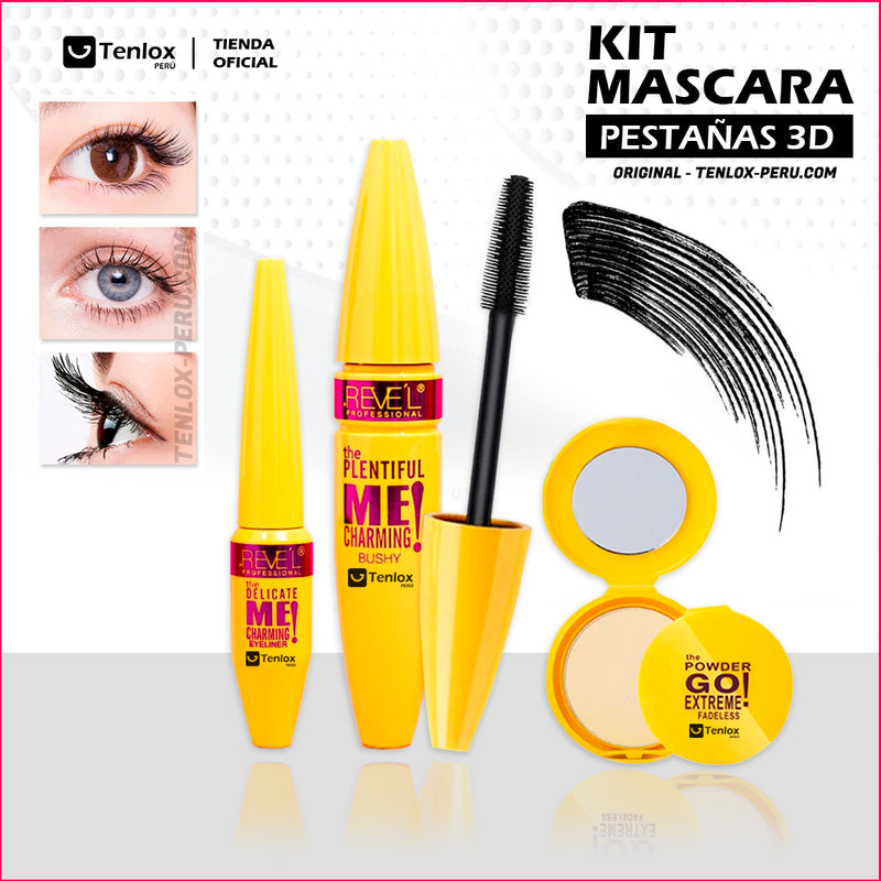 KIT MÁSCARA DE PESTAÑA 3 EN 1